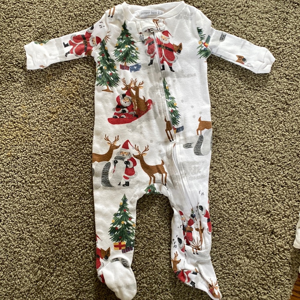 Pottery Barn Kids Christmas Footie